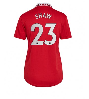 Manchester United Luke Shaw #23 Hemmatröja Dam 2022-23 Korta ärmar